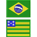 2 Bordados Bandeira Do Brasil E Seu Estado Airsoft Ban105