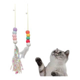 2 Brinquedo Gato Porta Suspenso Pendurar Na Porta Elástico Cor Kit 02 Unidades Sortidas