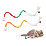2 Brinquedo Pet Corda Resistente Interativo Forte Gatos Cães