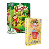 2 Brinquedos Estrela Jogo Puxa Puxa Batatinha Pula Macaco