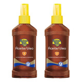 2 Bronzeador Banana Boat Óleo Melanina Ativa Fps8 236ml
