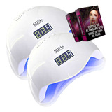 2 Cabine Seca Esmalte Sun5 Maquina Unha Bivolt Alongamento Cor Branco 110v 220v Bivolt