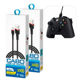 2 Cabo Controle Para Xbox One S Fat 3 Metro Jogar Computador
