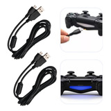 2 Cabo Usb Controle Para Ps4 Play 4 Carga Sincroniza Manete