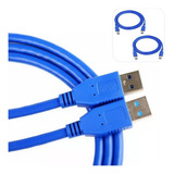 2 Cabo Usb Macho X2 3 0 Macho Passa Dados X Força Hd Externo