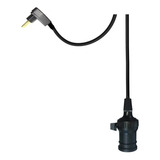 2 Cabos Pendente 4m E Bocal E 27 Com Interruptor Com Tomada