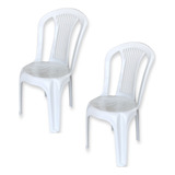 2 Cadeira De Plástico Resistente Área