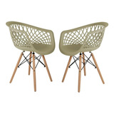 2 Cadeiras Web Sidera Clarice Base Eiffel Pp nfe