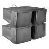 2 Caixa Passiva Falante Sonoros Vortex 204 Lavoce Duplo Lavoce 4 Pol 400w Line Array Cor Preto