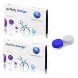 2 Caixas Lente De Contato Biofinity Energys Incolor Estojo