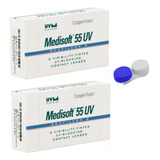 2 Caixas Lente De Contato Medisoft 55 Incolor Com Grau