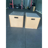 2 Caixas Para Crossfit Salto Madeira 3 Em 1 Jump Box 16