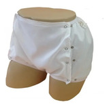 2 Calças Cueca Plastica Com Botão