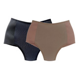 2 Calcinhas Cinta Plus Size Diminui Barriga Queima Gordura
