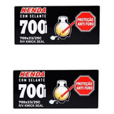 2 Câmaras De Ar Com Selante 700x23 25c Kenda Bico Fino Mtb