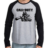 2 Camiseta Blusa Manga Longa Call Of Duty Jogo Game Ps4 Ps3