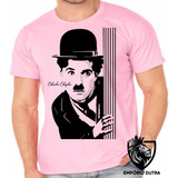 2 Camiseta Infantil Adulto Charles Chaplin