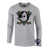 2 Camiseta Longa Camisa Super Patos The Mighty Ducks Hokey