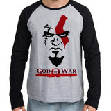 2 Camiseta Manga Longa Blusa God Of War Kratos Jogo Game Ps4