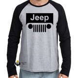 2 Camiseta Manga Longa Blusa Jeep