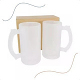2 Canecas De Chopp Jateada E Resinadas P sublimação
