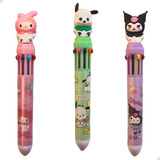2 Canetas Multicoloridas Turma Hello Kitty My Melody Sanrio