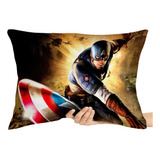 2 Capas Para Travesseiro Capitão America Marvel Super Herois