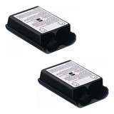2 Capas Suporte Tampa Pilha De Controle Preta Xbox360 Preta