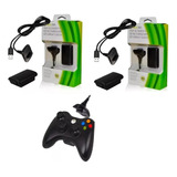 2 Carregadores Bateria Controle Xbox 360