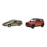 2 Carrinhos Miniatura Jeep Renegade E