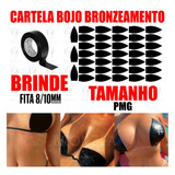 2 Cartela Bojo Adesivo Biquíni 6 Fitas 20mt Bronzeamento