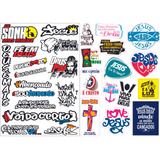2 Cartelas De Adesivos Evangelico Gospel Sticker 29 Peças