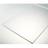 2 Chapas Policarbonato Compacto Cristal 50cm X 50cm X 3mm