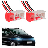 2 Chicote Plug Conector Femea 4 Vias Farol Gm Vectra Bifocal