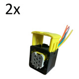 2 Chicote Plug Conector Pisca Dianteir Seta Scania S5 6 Vias