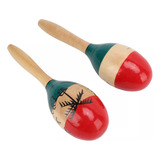 2 Chocalhos De Madeira  Maracas  Instrumento Musical  Ervilh