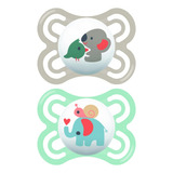 2 Chupetas Perfect Neutro Mam 0 6 Meses Caixinha