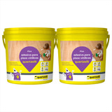 2 Cola Adesivo Piso Vinílico Quartzolit Weberfloor 4kg