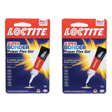 2 Cola Super Bonder Power Flex Gel Adesivo Instantâneo 2g