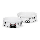 2 Comedouro Cachorro Gato Pet 600 Ml Caes Bebedouro Gatos