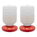 2 Comedouro P Galinhas Pintinhos Frango 5kg Automatico
