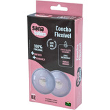 2 Conchas Base Flexível Para Seios Amamentação Sana Babies