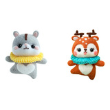 2 Conjunto De Ferramentas De Feltro De Diy Feltro De Animais