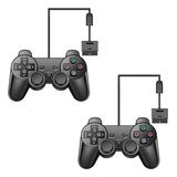 2 Controle Ps2 Sony Design Ergonomico Confortável Para Jogos