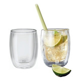 2 Copos De Vidro Parede Dupla P Cappucino 200 Ml Zwilling Cor Incolor