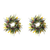 2 Coroas De Primavera Para Porta Da Frente 18 Polegadas Do