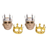 2 Coroas Rainha Ajustavel Adereço Festa Fantasia Carna Hallo