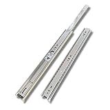 2 Corrediça Telescópica H45 50cm 500mm 45KG - 1 PAR Gaveta Moveis Armário Trilho Reforçada Larga Pesada Zincada Corredica Gavetas Armario 1 Pares
