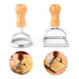 2 Cortadores Modeladores Quadradado E Redondo Ravioli Massas