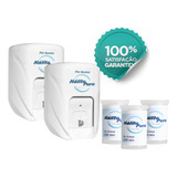 2 Dispenser Branco Fio Dental 3 Refil Dental 500m Banheiro